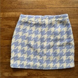 Forever 21 purple and Cream Houndstooth Skirt